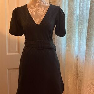 Zara Black Mini Dress with Belt